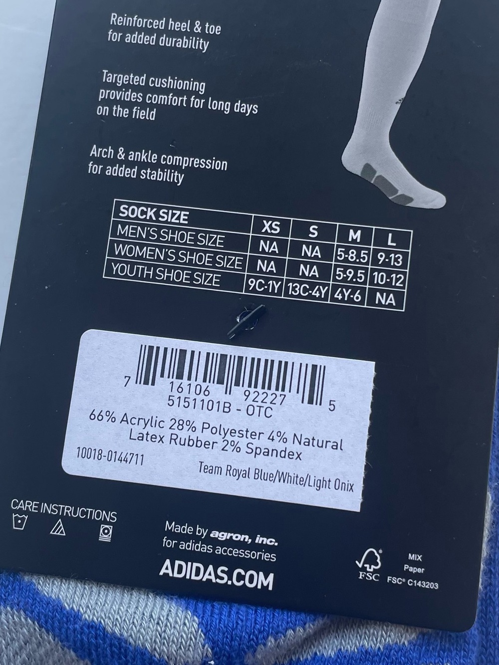 Baseball Softball Socks 2 Pair adidas Icon Over the Calf Length YOUTH Small - Picture 4 of 6